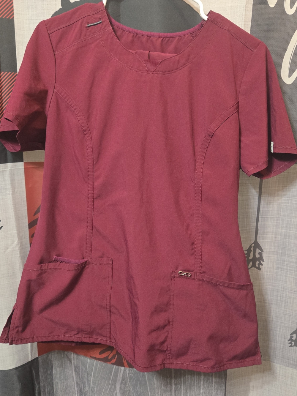 Women’s Medical Scrub Top - Bottoms Burgundy by